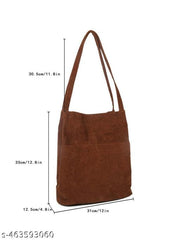 STOCK CLEARENCE SALE ORDER NOW !! Corduroy Washable Trio Bag | Reusable Bag | Corduroy Smart Carry Bag For Women And Girls