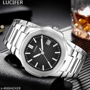men watch , boy watch , watch boy ,watch boys , watch for men , Day Date Functioning Stainless Steel Chain Watch for Men