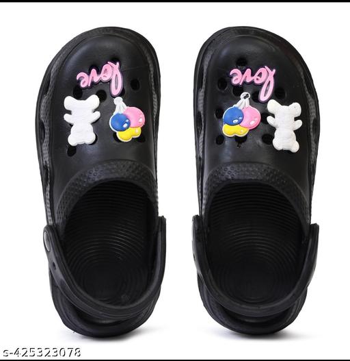 Trendy clogs with cartoon character.