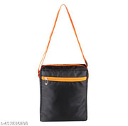 ZnW Black, Orange Men & Women Sling Bag Stylish Cross body Bag