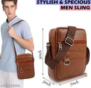 Brown  Sling Bag Mini Size  Sling Bag Men & Women Casual Sling Bag Beown