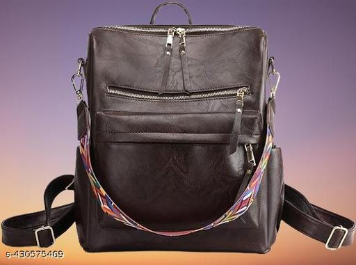 MomsyStore Leather Backpacks For Women And Girls