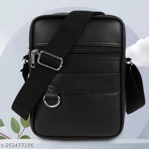 Tan Men sling Bag
