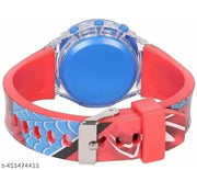 New Latest 2024 Attractive Round Moving Dial Analog Watch Analog Watch - For Boys & Girls New Attractive Round Lightning Spider Dial Analog Watch For Kids