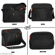 Black Men Sling Bag Cross body Men’s Sling Messenger Bag for Travel / Office / Business