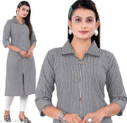 Khaddi Cotton Kurti for women - Lining kurti for daily wear - casual wear kurta for women