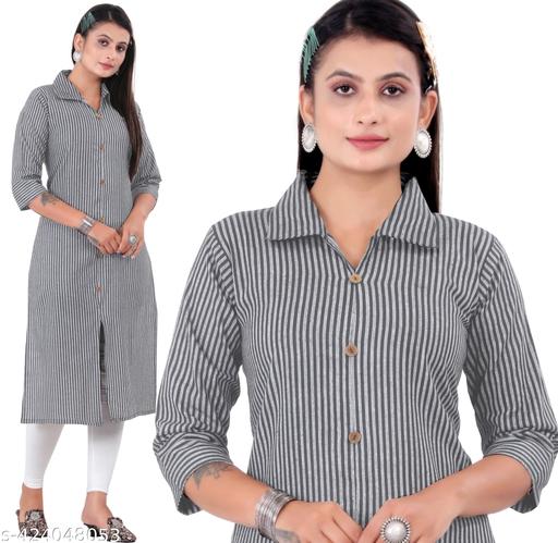 Khaddi Cotton Kurti for women - Lining kurti for daily wear - casual wear kurta for women