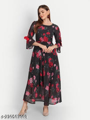 Red and Black Colour DRESS BIG SIZE 7XL, 8XL,9XL