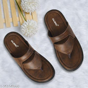 CALIBREL Men Brown Slippers | Slipper for men | Sandals for Men| Casual Sandals | Stylish, Comfortable & Durable | Men's Flip-Flops | Trendy men's footwear | Chappal for men | for Daily & Occasion