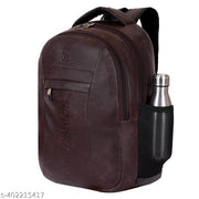 Latest Leather Fashionate School Bags Laptop Backpack Waterproof PU Leather Backpacks for Men Women Boys & Girls Backpack Unisex Artificial leather backpack bag/casual/college/school/office 30 Liters