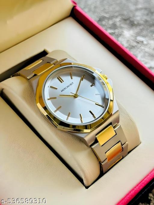 Elegant Dual Tone Series Quartz Analog Watch - For Men / Boy's