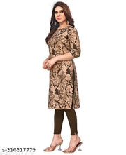 Polyster/Crepe fabric-Women Printed Straight Kurti