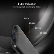 ClipnGo 10000 mAh High-Capacity Fast Charging Power Bank with Dual USB Ports & LED Indicator