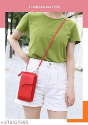 MOMISY Women Cellphone Sling Bag Card Holder Wallet Handbag Crossbody multi-function Shoulder Mobile Bag for Girls
