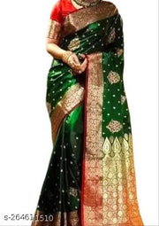 Exclusive -satin silk saree(Full Work-360CM)