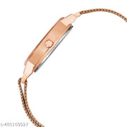 Jainx Rose Gold Mesh Chain Analog Watch for Women