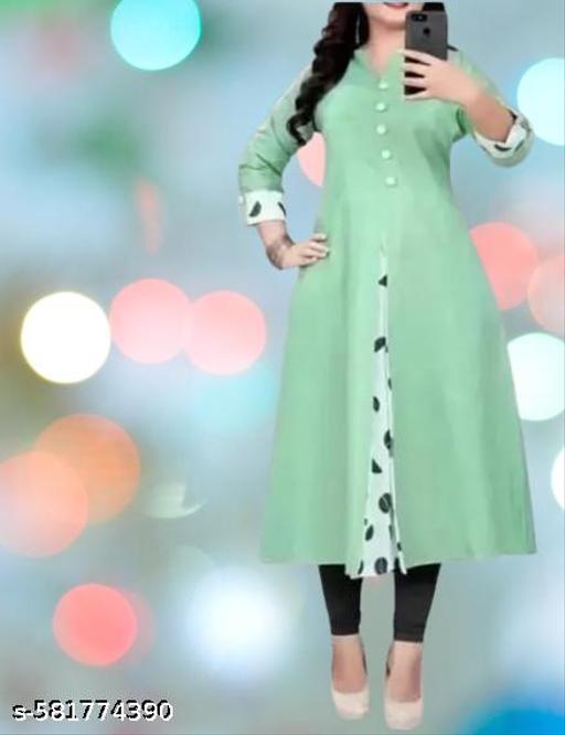 Selfi Cotton Branded Kurti