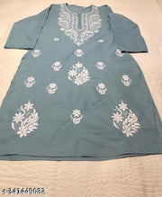 Cotton Chikankari Kurti