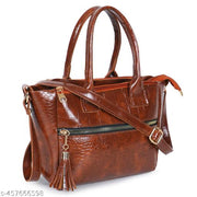 WOB (World Of Bag) -Premium Quality Trending versatile Design Casual  And Formal Attire Comfortable Handbag  Daily use Handbag for Office School Use Etc. handbag Shoulder Bags Hand Purse for Women And Girls (Tan)