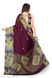 New Printed Bollywood Daily Wear Chiffon, Georgette Saree 2025