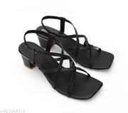 Women Stylish Ankle Slip On Block Heel Sandal Trendy Party & daily use Heels Fashion Sandals
