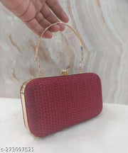FANCY PARTYWEAR BOX CLUTCH WITH HANDLE SHIMMER SHINING BRIDAL CLUTCH