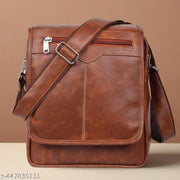Large Mens Leather Bag Handbag Shoulder Bag IPAD Business Messenger Bag Cross Body Casual Tote Sling Organiser Travel bag with Adjustable Shoulder Strap