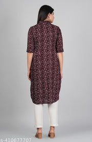 Pathani Style Collar  Kurtis