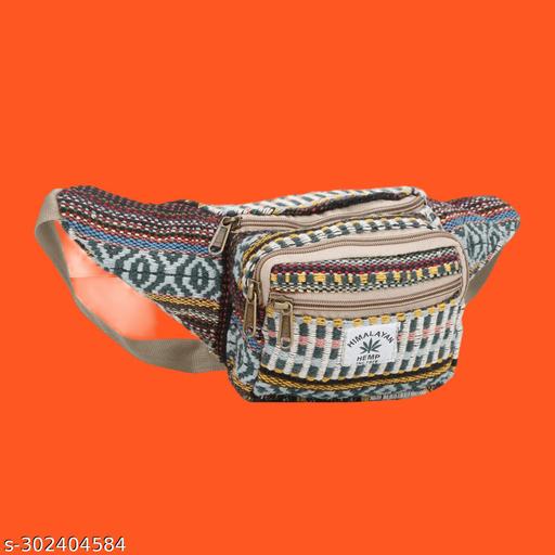 KRYSTAL Hemp Fanny Pack & Hemp Waist Belt for Men & Women (Multicolour) Pack of 1