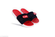 Aadi MRJ1452 Men's Red Synthetic Leather Daily Casual Slipper