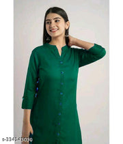 MANDARIAN COLLAR KURTI WITH POCKET