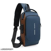 MOUNT Waterproof Polyester Slim Unisex Crossbody Sling Bag Chest Backpack Men's Shoulder Bag, Leisure Travel Handbag, Hard Shell Anti-Theft Chest Bag(1pc).