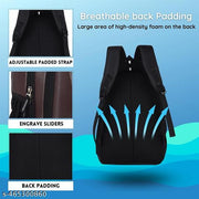 Zerus Brown Faux Leather Backpack for Boys & Girls Laptop Office College & Travel Bag Stylish Durable & Lightweight Design Bag