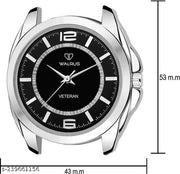 Walrus Black Dial Analog Metal Chain Wrist Watch For Men