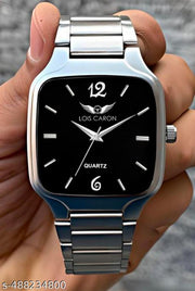 LOIS CARON LCS_4297 Elegant Silver Square Analog Quartz For Men/Boys Wrist watch Analog Watch - For Men ()