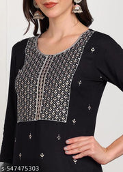 Women Georgette Printed Front Slit Kurta |Lace border/ dresses For Women | Party wear dresses| Gown for women | Long Gown for women | Ladies Gown \Anarkali Kurtis\Rayon Kurtis\Cotton Kurtis\Rayon Kurta Sets