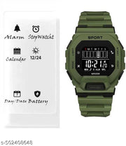 Wrist Sport Ultra Combo Watch with Water Resist Pack of 2 Digital Watch - For Men NEW GENERATION BLACK STRAP WATCHES