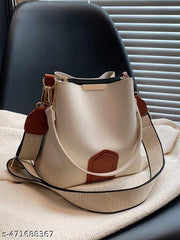 The Perfect Companion: A PU Leather Women's Handbag with Two Handles and One Spacious Compartment for Office, Travel, Party, and Casual Use