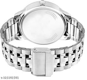 Stainless Steel Strap Day Date Analog Watch For Men