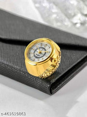 M3 trader Adjustable Ring Watch Stylish Elastic Finger Ring Watches for Men Women Clear Dial Quartz Timepiece for Valentine's Day Gift Finger Watch