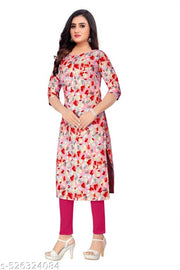 SIYARAM CREATION Women's Crepe Printed Straight Kurta
