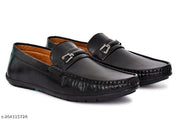 Stylish Men's Synthetic Black Loafers