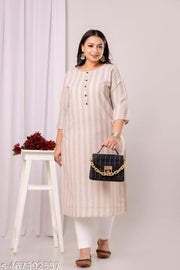 SIDHHIKA cotton kurti | daily wear kurti | plus size kurtis for women | ready made cotton kurti | big size kurti | kurti stripe | green kurta | casual kurti