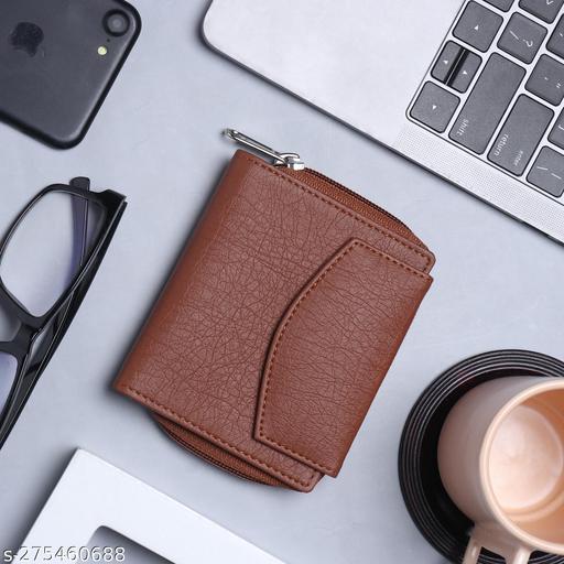 SAMTROH Girls Travel, Trendy Tan Artificial Leather Wallet (6 Card Slots)