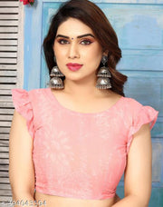 Trash Enterprises Georgette Floral Printed Saree With blouse