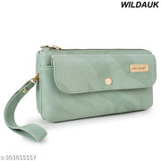 WILDAUK  Casual, Formal, Party Light Green Attractive Clutch