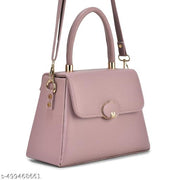 Designer Handbag for women with gold accents and detachable strap
