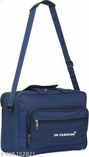 [3N Fashion] Stylish Laptop Office Bag with Shoulder Strap – Blue/Black.
