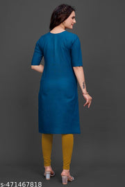 Explore our Women and Girl's Embroidered Cotton Straight A-Line Kurti collection, perfect for party wear, wedding wear, and formal wear Plus Size -S,M,L,XL,XXL,2XL ( New Arrival New Design Fashionable Kurti A-Line kurti  )