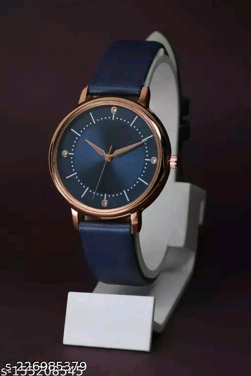 JMH ENTERPRISE Branded Best Quality Ethnic Embossed Designer Shine Round Dial With Slim Fit Alluring Leather Belt Women Analog Watch For Girls